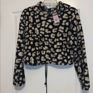 Leopard print hoodie